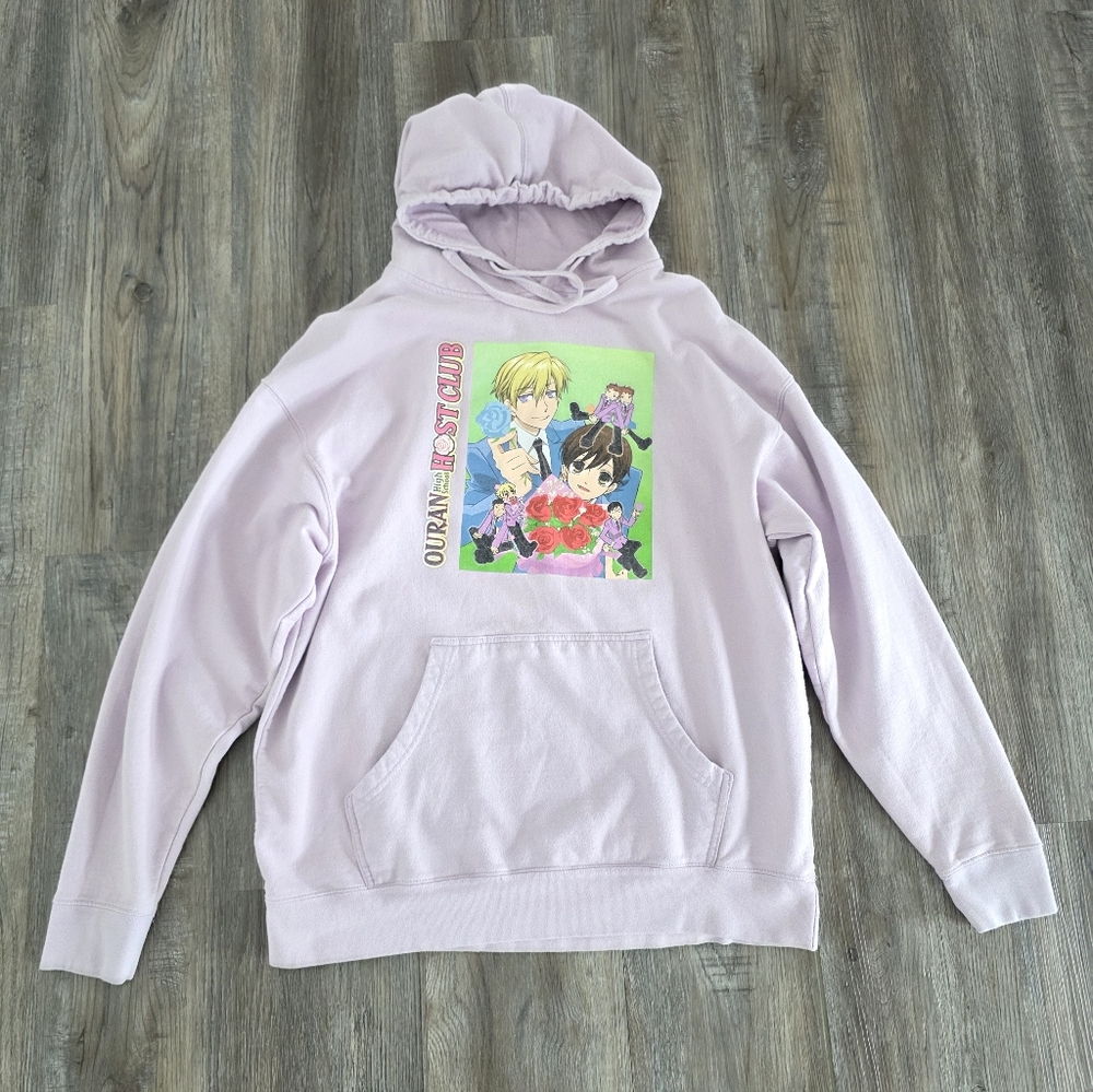 Ouran Host Club Women's Purple Sweatshirt Hoodies Size XL